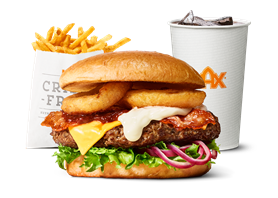 GDL Smokey Chipotle Bacon Burger Menu