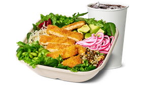 Crispy No Chicken Salat Bowl