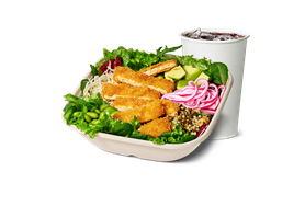 Crispy No Chicken Salat Bowl