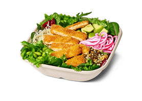 Crispy No Chicken Salat Bowl