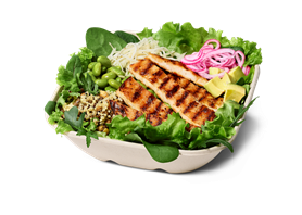 Chicken, Fish & Salat